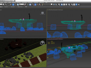 seating area landscape Model 3D