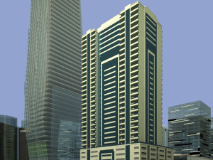 Skyscrapers building 01 3D 模型