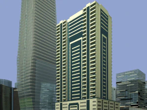 Skyscrapers building 01 3D Model