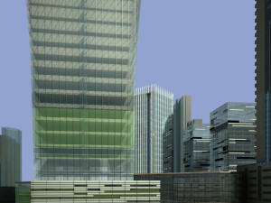 Skyscrapers building 01 3D 模型