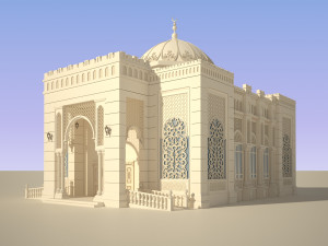3d mosque model 3D-Modell