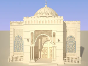 3d mosque model 3D Model