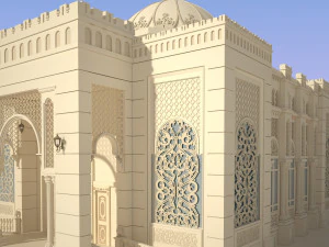 3d mosque model 3D Model