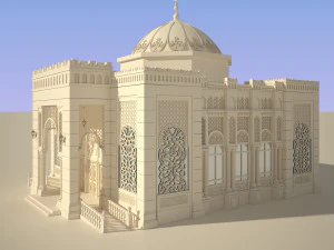 3d mosque model 3D Model