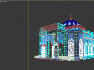 3d mosque model 3D Model