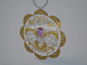 jewelry necklace 1 3D Model