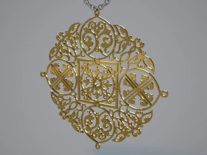 jewelry necklace 2 3D Model