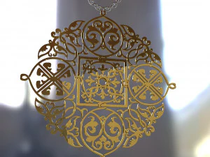 jewelry necklace 2 3D Model