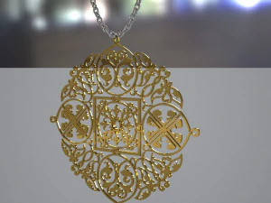 jewelry necklace 2 3D Model