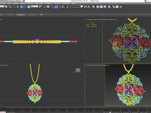 jewelry necklace 2 3D Model