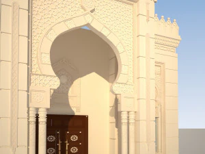 moschea Modello 3D