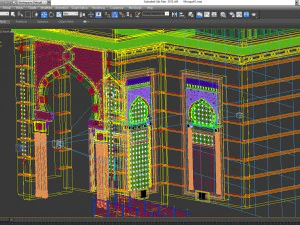 moschea Modello 3D