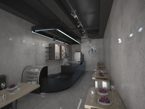 black cafe interior full 3d 3Dモデル