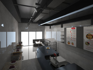 black cafe interior full 3d 3Dモデル