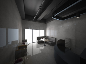 black cafe interior full 3d 3Dモデル