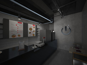 black cafe interior full 3d 3Dモデル