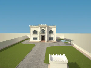 exterior villa 3d 3D Model