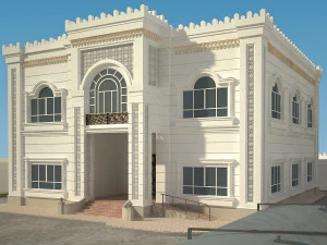 exterior villa 3d 3D Model