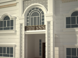 exterior villa 3d Modello 3D