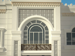 exterior villa 3d Modello 3D
