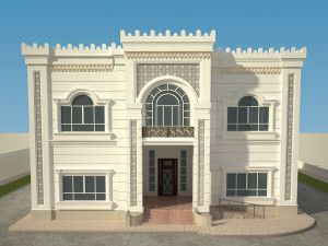 exterior villa 3d Modello 3D
