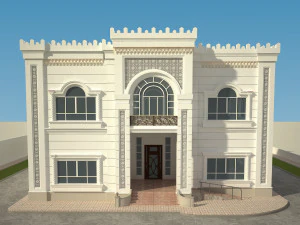 exterior villa 3d 3D Model