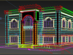 exterior villa 3d Modello 3D