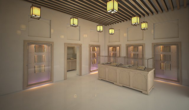 heritage interior museum 3D Model .c4d .max .obj .3ds .fbx .stl .blend 