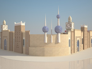 the global village Modello 3D