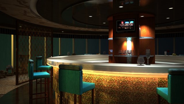 cafe 3d 3D Model .c4d .max .obj .3ds .fbx .stl .blend 