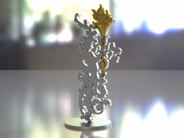 character statue 3D Model .c4d .max .obj .3ds .fbx .stl .blend 
