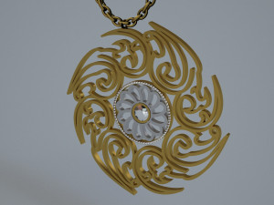 jewelry necklace 01 Model 3D