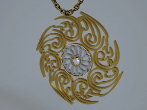 jewelry necklace 01 3D Model