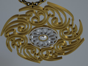 jewelry necklace 01 3D Model