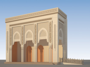 3d entrance mosque 3D Model