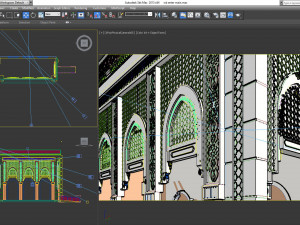 3d entrance mosque Modèle 3D