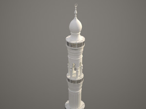 islamic minaret 01 3D Модель