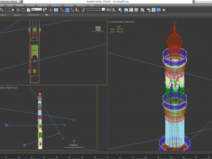 islamic minaret 01 Modelo 3D