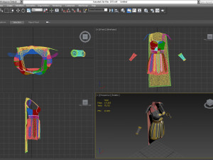 gladiator female dress Modelo 3D