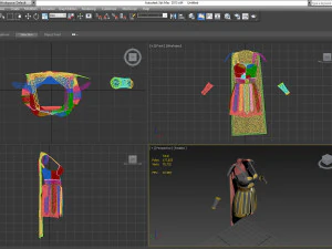 gladiator female dress 3D Model