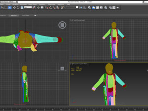 cloak female modern abaya 3D-Modell