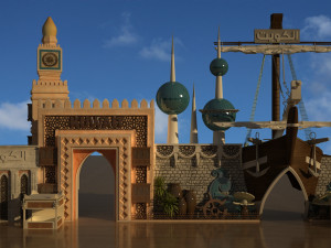 the global village al kuwait 3D 模型
