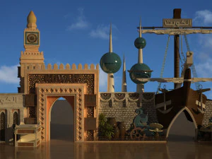 the global village al kuwait 3D Model