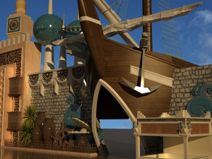 the global village al kuwait 3D 模型