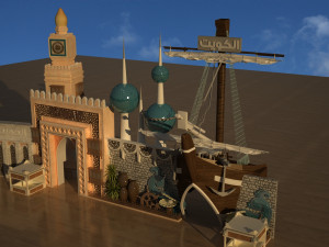 the global village al kuwait 3D 模型