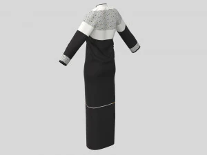 망토 female01 아랍어 아바야 3D 모델