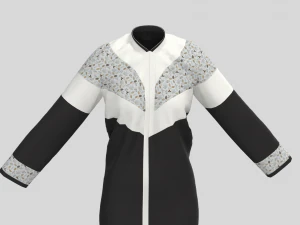 망토 female01 아랍어 아바야 3D 모델