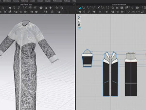망토 female01 아랍어 아바야 3D 모델