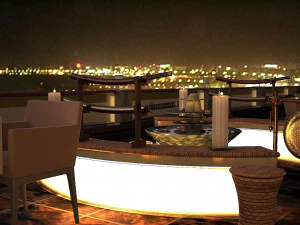 restauracja tarasowa Model 3D