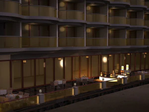 terrace restaurant 3D Model